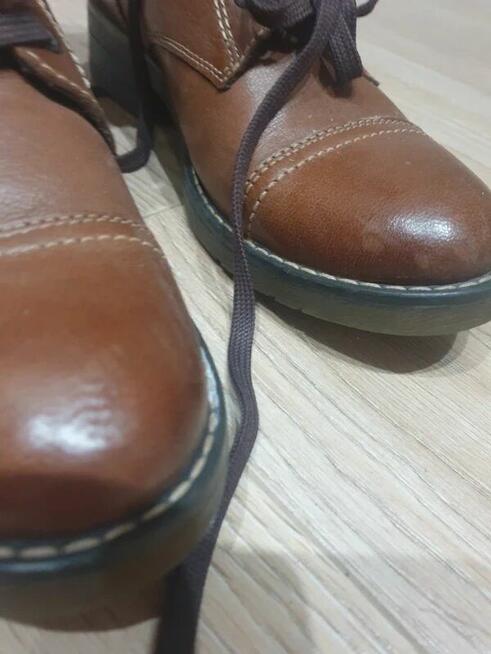 Botki jasny brąz 37 panterka kozaczki Lasocki