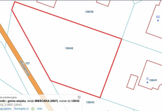 Działka budowlana Mieściska gm. Duszniki,