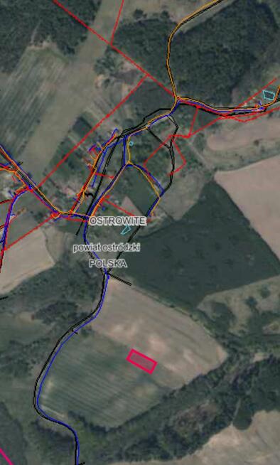 Działka rolna Ostrowite gm. Dąbrówno,