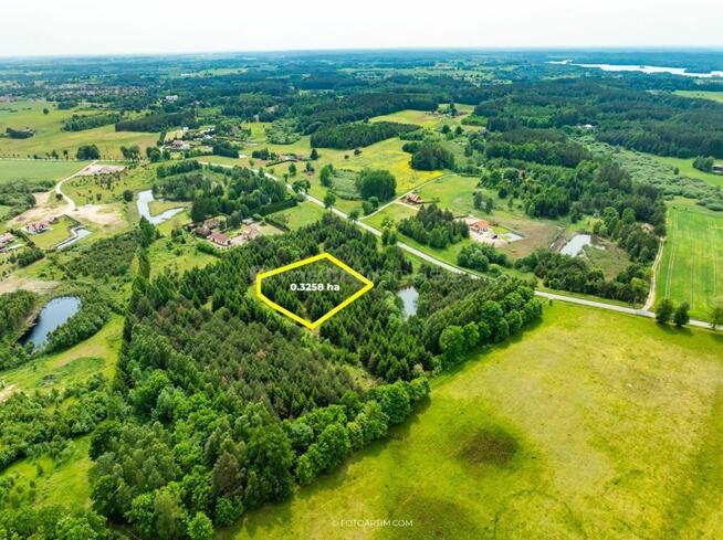 Działka w okolicach jeziora Dadaj, z WZ