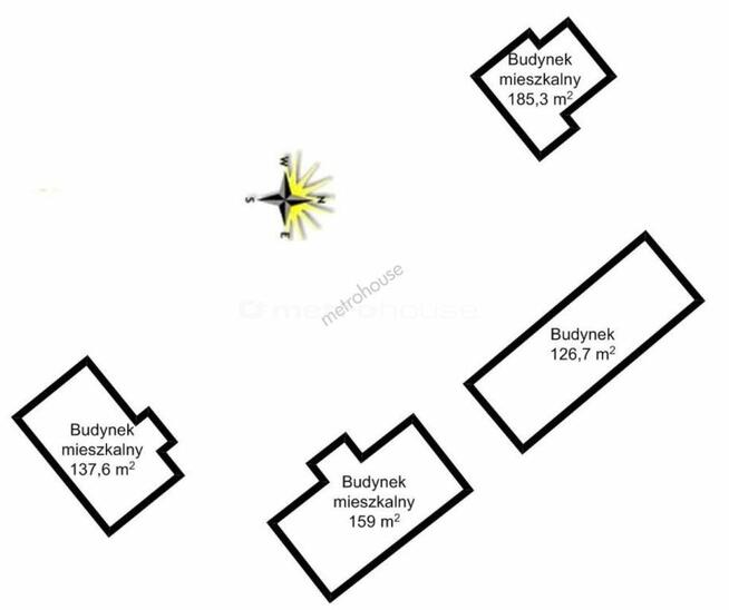 Trzy domy mieszkalne w pięknej lokalizacji