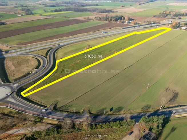 Działka inwestycyjna, objęta MPZP, przy DK- S7