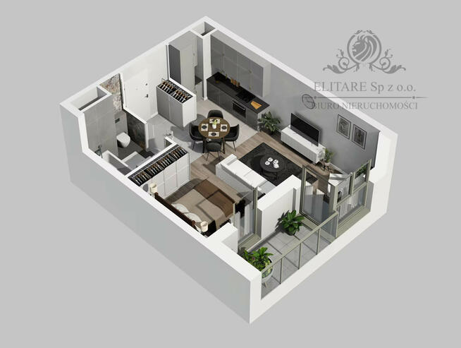 Mieszkanie 33,35m2, loggia, ogrzewanie miejskie/ Kleczków