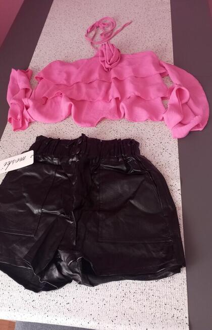 Szorty damskie eko-skóra