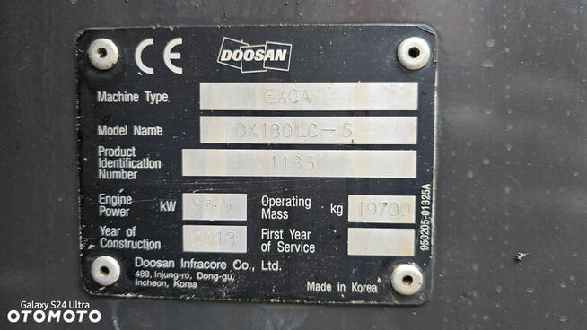 Doosan Dx180lc