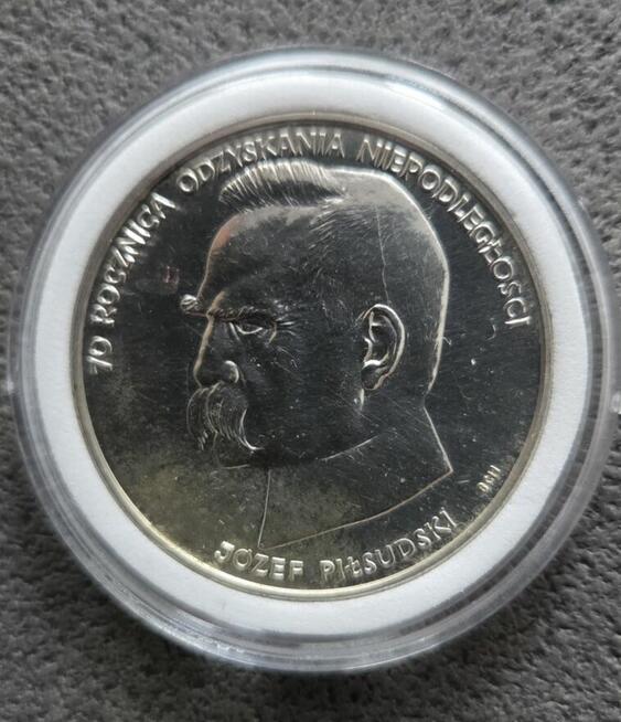Numizmat srebrny Józef Piłsudski z 1988 roku