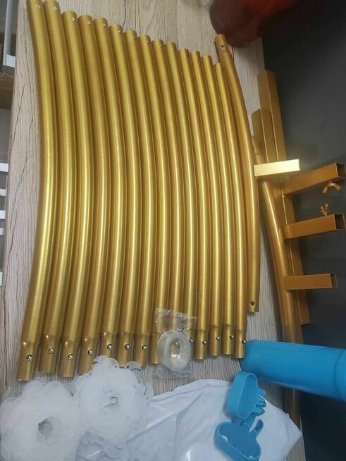 Okrągły Stojak Łuk Koło ślubny złoty na wesele Urodziny