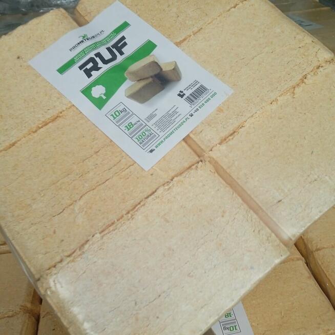 brykiet kominkowy sosnowy opałowy RUF 10 kg