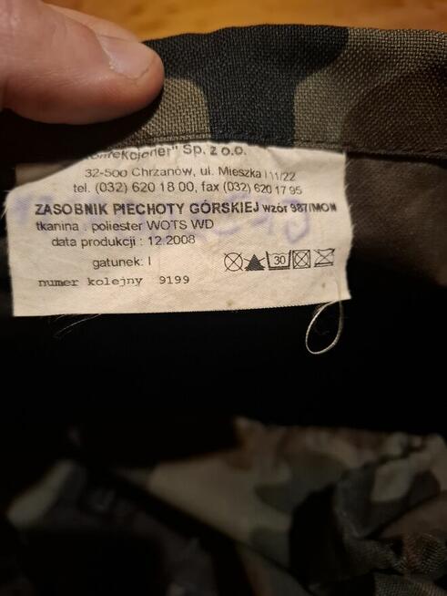 Plecaki wojskowe, zasobnik Ws