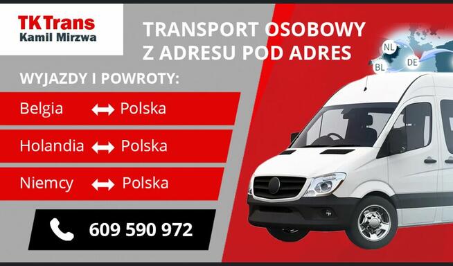 Przewóz osób Niemcy Holandia Belgia