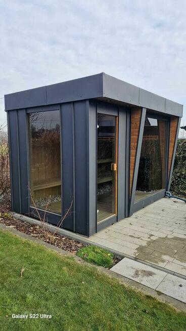 Sauna ogrodowa Abachi AURA 3,5 × 2,2 m PRODUCENT