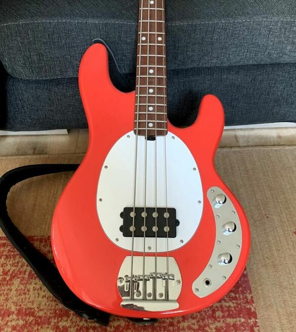 Kaish Music Pickguard bas Sterling StingRay 4 White