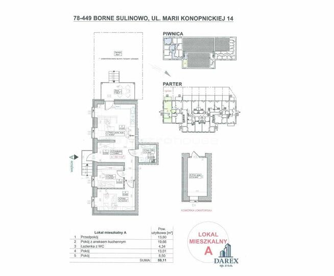Mieszkanie Borne Sulinowo, ul. Marii Konopnickiej