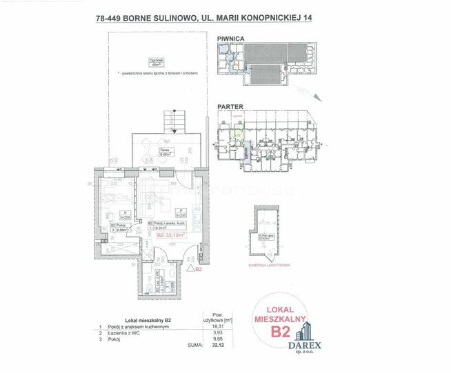 Mieszkanie Borne Sulinowo, ul. Marii Konopnickiej