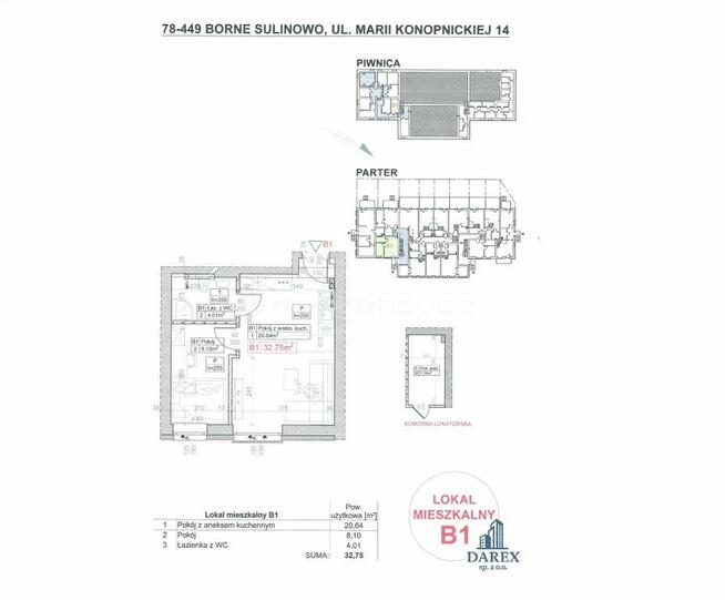 Mieszkanie Borne Sulinowo, ul. Marii Konopnickiej