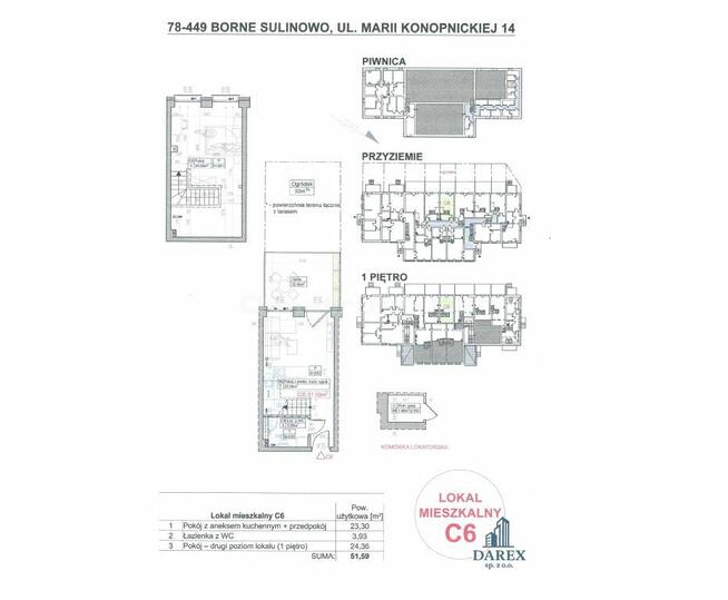 Mieszkanie Borne Sulinowo, ul. Marii Konopnickiej