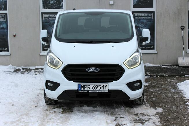 Ford Transit Custom Długi 9-osobowy 130KM SalonPL FV23% Android Tempomat Nowy Rozrząd