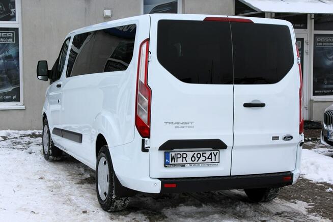 Ford Transit Custom Długi 9-osobowy 130KM SalonPL FV23% Android Tempomat Nowy Rozrząd