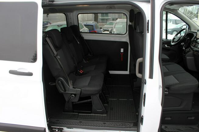 Ford Transit Custom Długi 9-osobowy 130KM SalonPL FV23% Android Tempomat Nowy Rozrząd