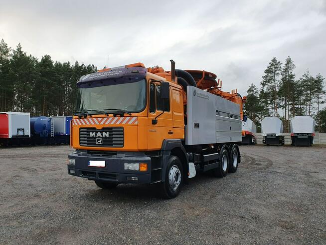 MAN WUKO Wiedemann Super 3000 z recyklingiem 6x4 wynajem WUKO asenizacyjny separator beczka odpady r