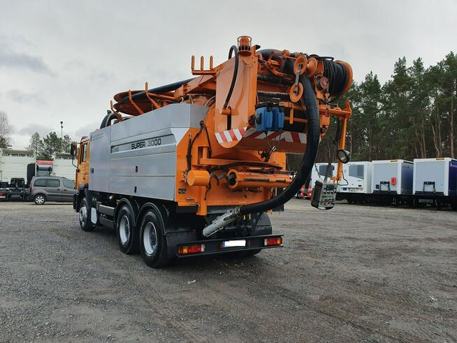 MAN WUKO Wiedemann Super 3000 z recyklingiem 6x4 wynajem WUKO asenizacyjny separator beczka odpady r