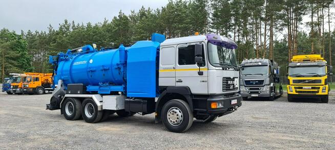 MAN 26.414 WUKO ELEPHANT 6x4 DO CZYSZCZENIA KANAŁÓW WUKO asenizacyjny separator beczka odpady czyszc