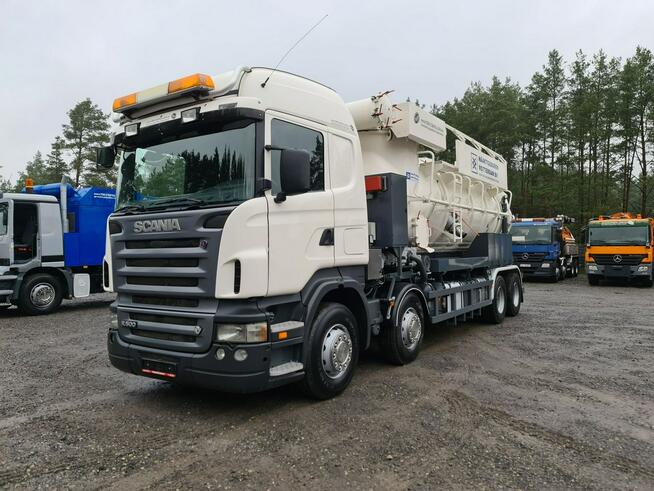 Scania R500 V8 Ładowarka próżniowa ssąco-nadmuchowa Naaktgeboren Vacu Koparka ssąca Vacu-press 8000