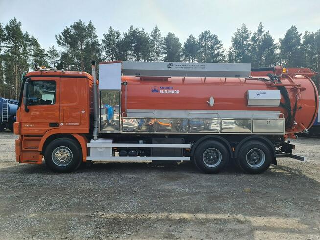 Mercedes 6x4 WUKO KAISER EUR-MARK DO CZYSZCZENIA KANAŁÓW 16000 litrów WUKO asenizacyjny separator be