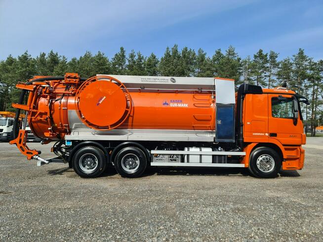 Mercedes 6x4 WUKO KAISER EUR-MARK DO CZYSZCZENIA KANAŁÓW 16000 litrów WUKO asenizacyjny separator be