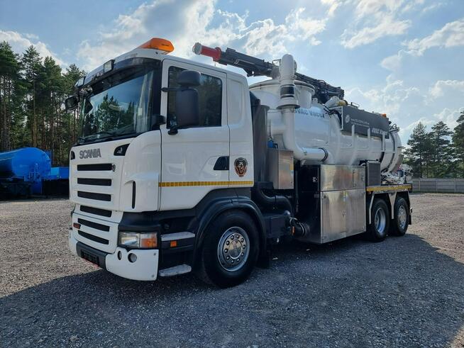 Scania Larsen 4 VAC Ładowarka próżniowa ssąco-nadmuchowa koparka ssąca substancje sypkie odkurzacz