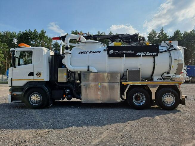 Scania Larsen 4 VAC Ładowarka próżniowa ssąco-nadmuchowa koparka ssąca substancje sypkie odkurzacz