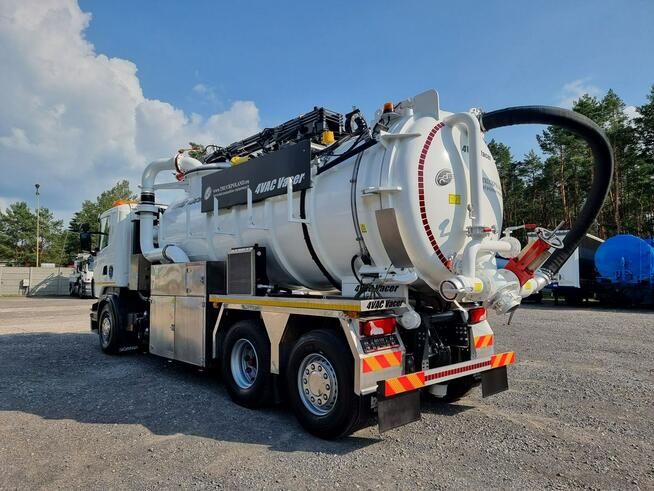 Scania Larsen 4 VAC Ładowarka próżniowa ssąco-nadmuchowa koparka ssąca substancje sypkie odkurzacz