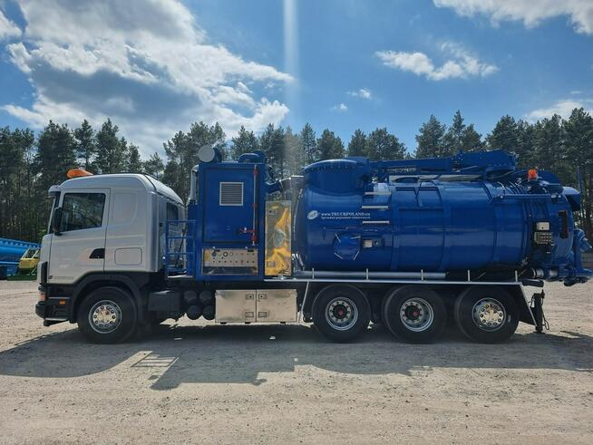 Scania V8 480 EuroVacman Ładowarka próżniowa ssąco-nadmuchowa koparka ssąca substancje sypkie odkurz