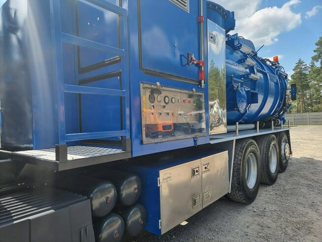 Scania V8 480 EuroVacman Ładowarka próżniowa ssąco-nadmuchowa koparka ssąca substancje sypkie odkurz