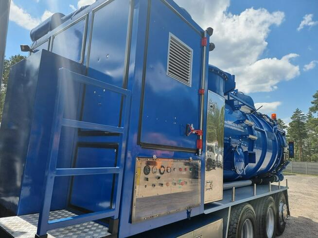 Scania V8 480 EuroVacman Ładowarka próżniowa ssąco-nadmuchowa koparka ssąca substancje sypkie odkurz