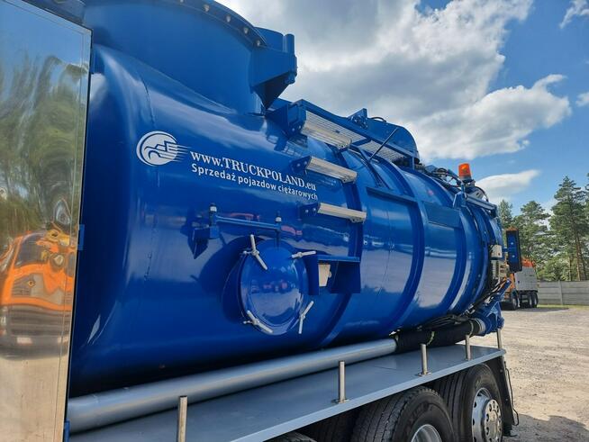 Scania V8 480 EuroVacman Ładowarka próżniowa ssąco-nadmuchowa koparka ssąca substancje sypkie odkurz