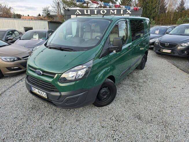 Ford Transit Custom Brygadówka - 6 os. HAK * Skóry * L1H1 * GWARANCJA-Zamiana Automi-x.pl