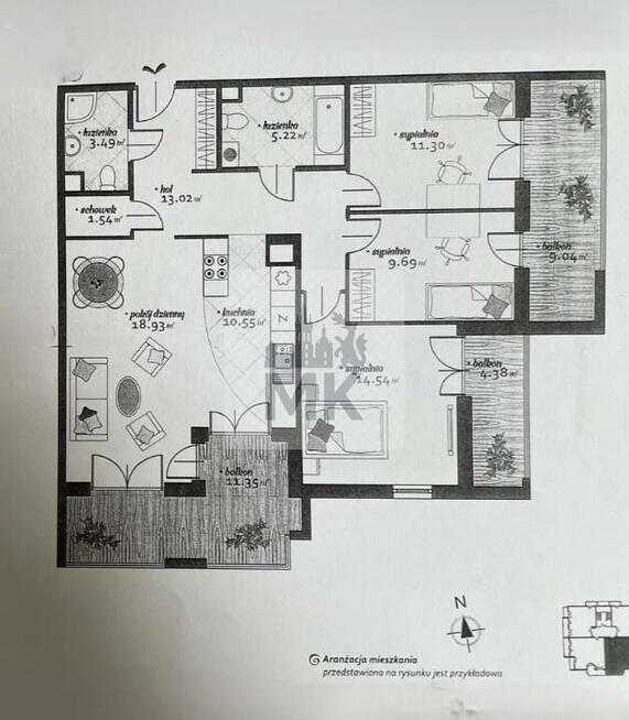 Mieszkanie Kraków Kraków-Podgórze, Płaszów