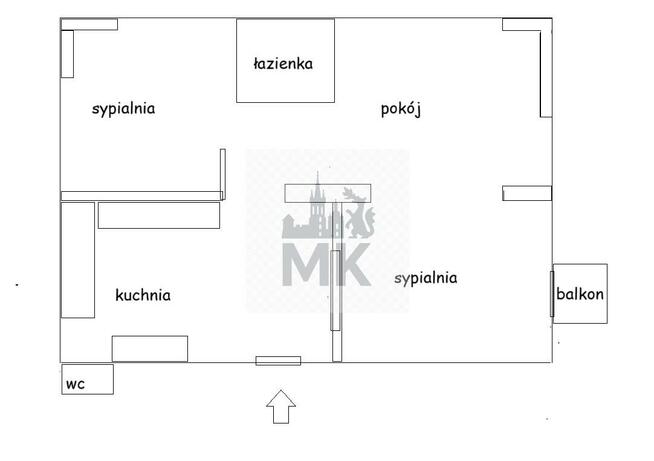 Mieszkanie Kraków Kraków-Krowodrza, Czarna Wieś, Czarnowiejska
