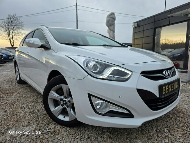 Hyundai i40 1.6i#Perła#Ledy#Climatr#Navi#Start Stop#Świeży Import#Serwis#Gwarancja
