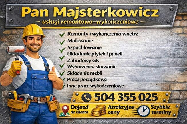 Prace remontowo wykończeniowe
