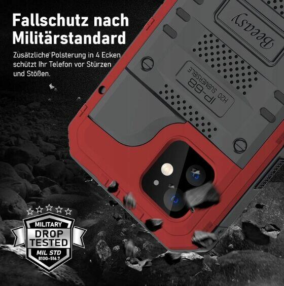 Etui wodoodporne Beeasy do Apple iPhone 12 czerwony