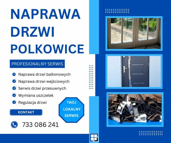 Naprawa okien drzwi i rolet Polkowice. Dzwoń 733086241