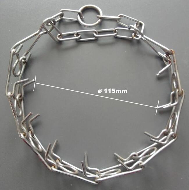 KOLCZATKA OBROŻA dla średniego dużego psa szer. 33mm Metal