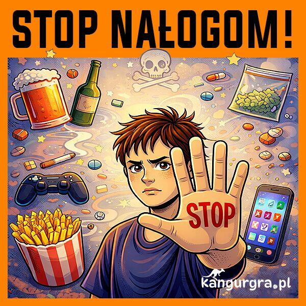 Gra XXL PROFILAKTYKA UZALEŻNIEŃ - STOP NAŁOGOM do skakania,