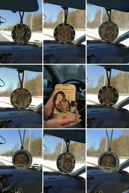 Drewniana Zawieszka Zapachowa do Auta - Prezent Dla Kierowcy