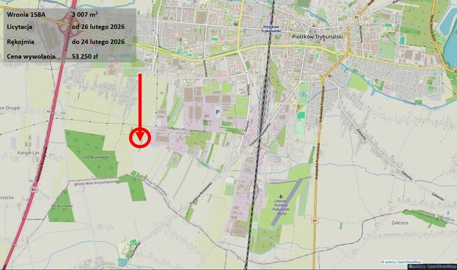 Grunt rolny, uzbrojenie w drodze, licytacja