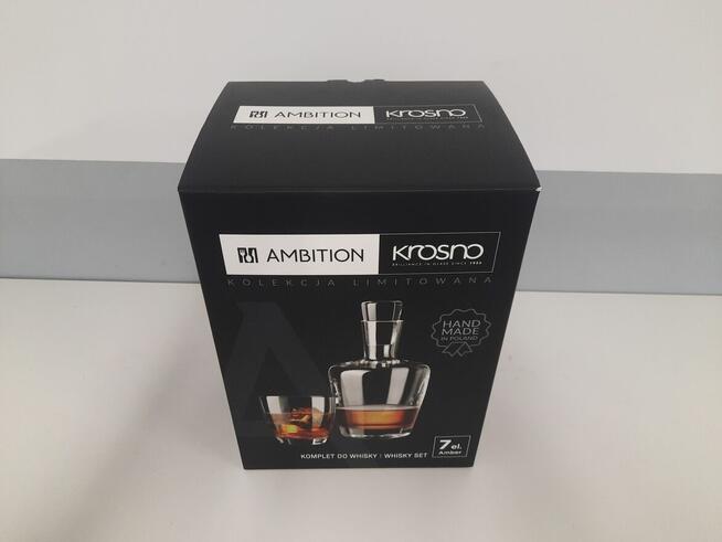 Karafka + 6szklanek whisky Krosno Ambition