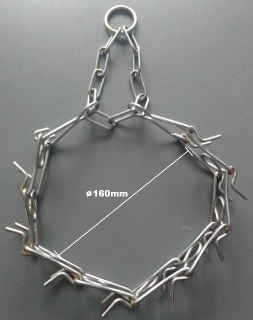 KOLCZATKA OBROŻA dla średniego dużego psa szer. 33mm Metal