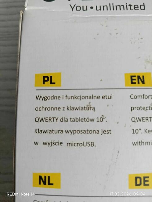 Tablet 10.1 Cala + Etui z Rysikiem i Klawiaturą